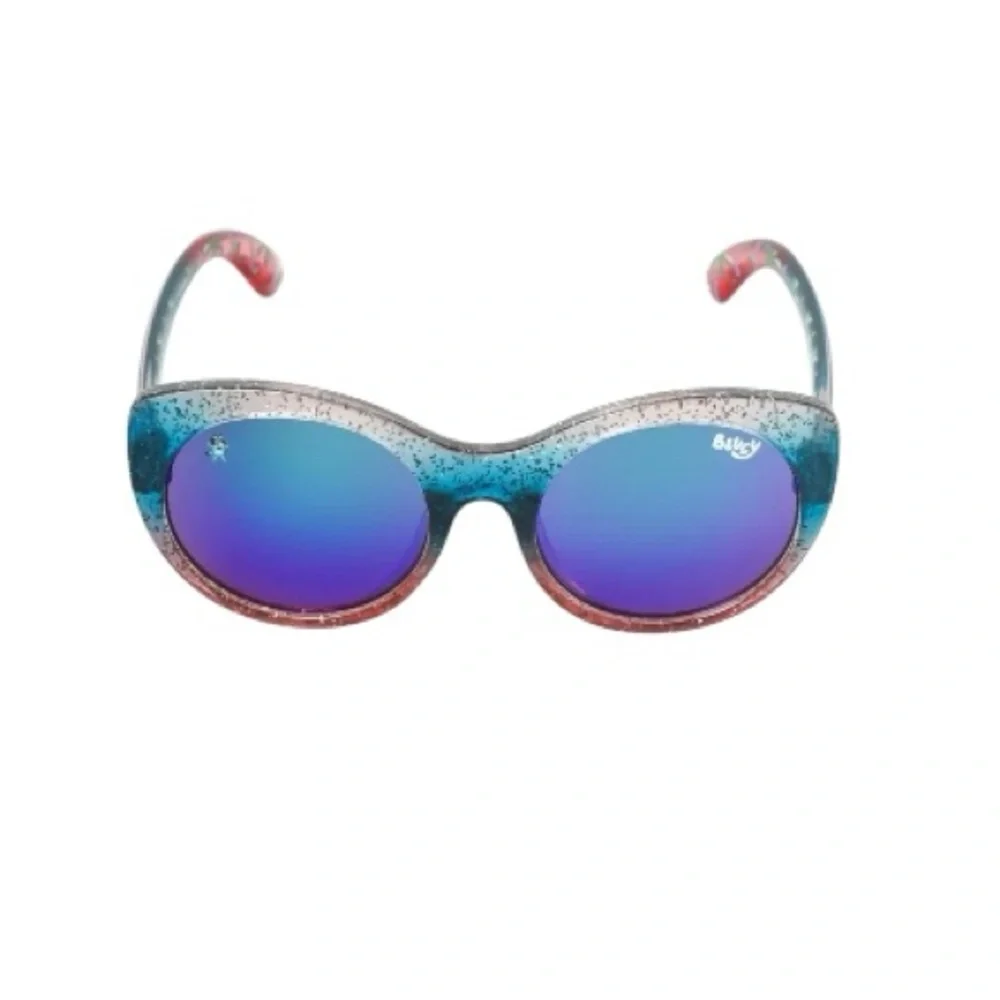 Bluey Sparkle Sunglasses & Scrunchies Set - Blue and Pink